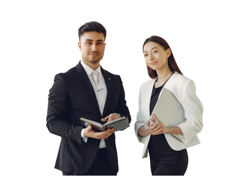 Insurance claims management team reviewing workflow and reports
