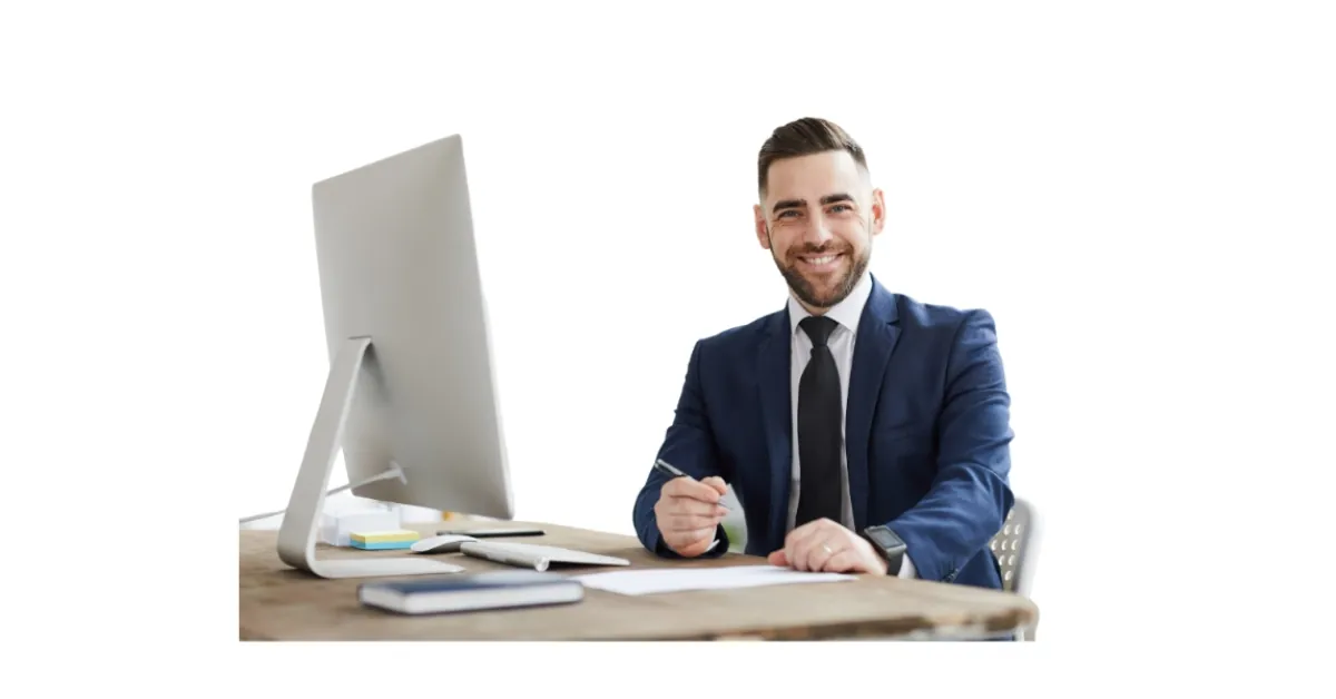 Insurance professional analysing claims data and paperwork
