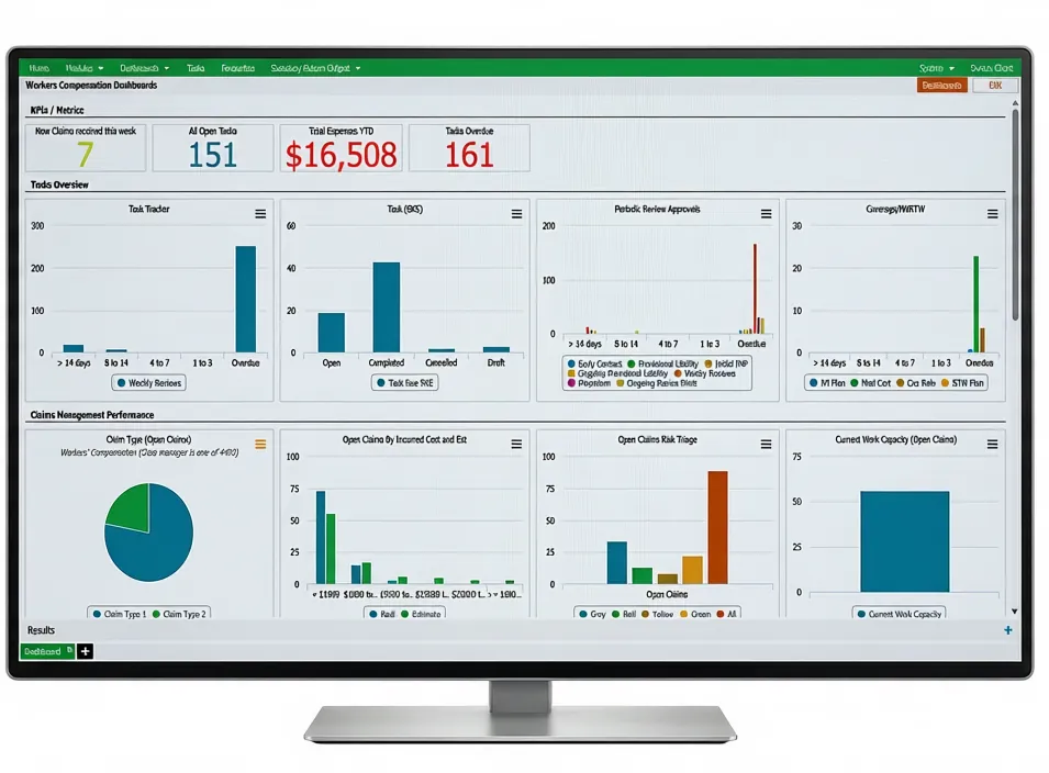 Figtree Systems Workers Compensation Claims Dashboard